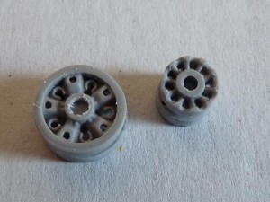 Extended holes on wheels