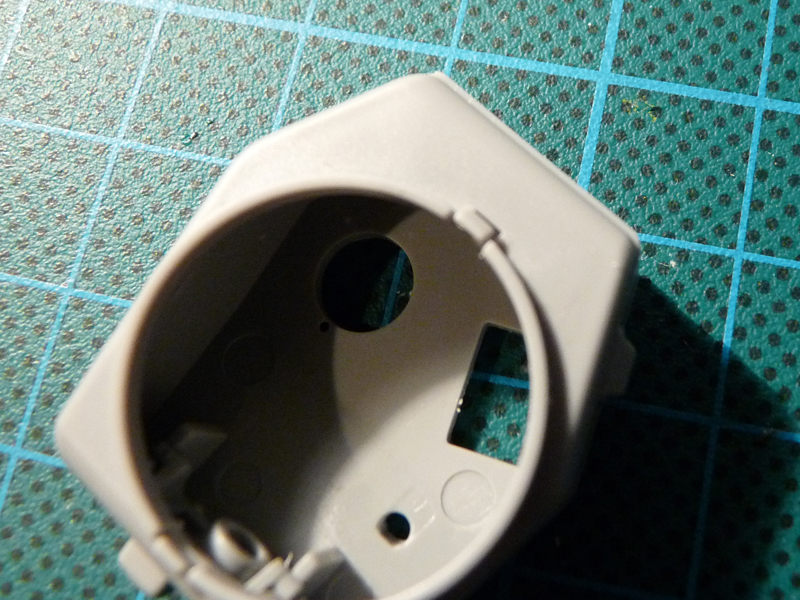 Turret with its bottom end up - the step is rather evident...
