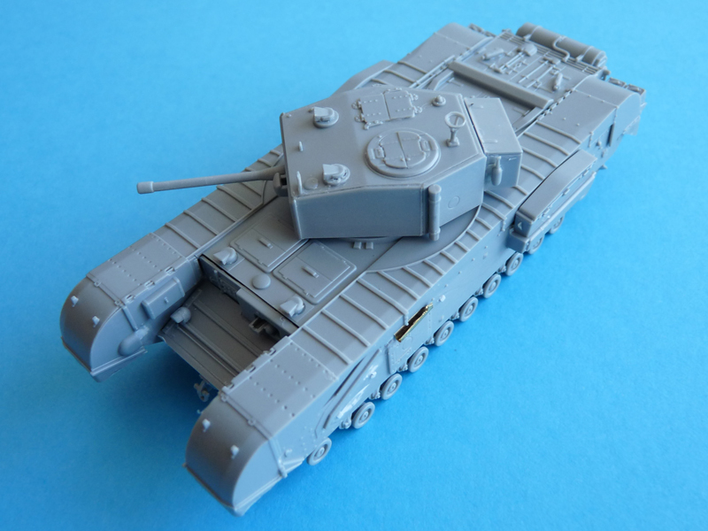 Assembled hull and turret
