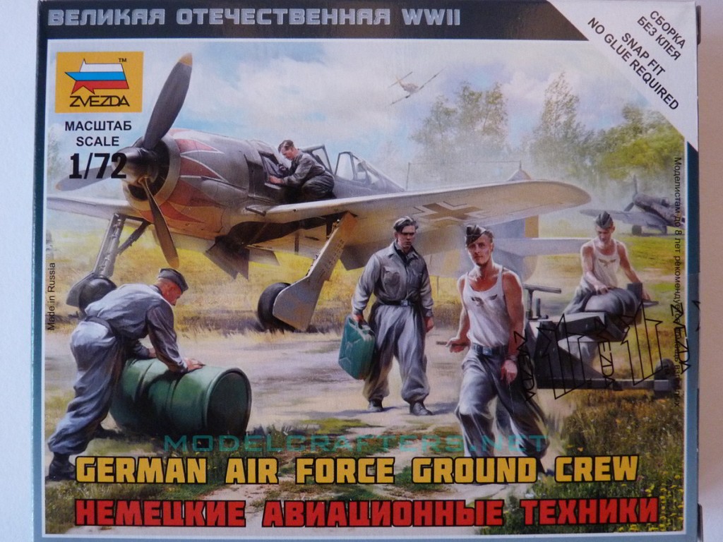 Zvezda 1/72 German Air Force Ground Crew, kit 6188