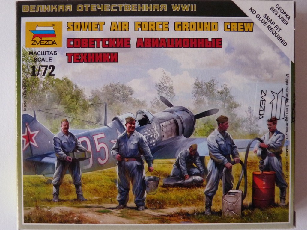 Zvezda 1/72 Soviet Air Force Ground Crew, kit 6187