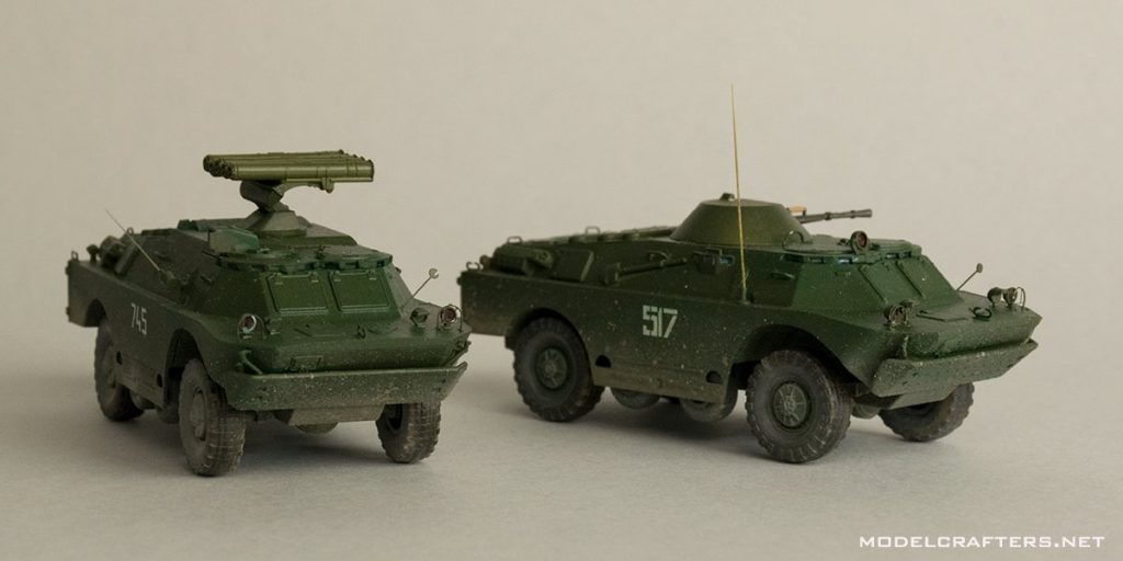 Completed BRDM-2 and 9P148 Konkurs from S-Model kit 720023